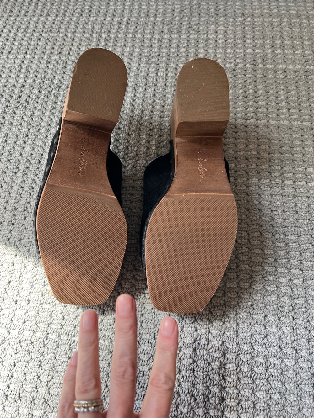 Sam Edelman Black Suede Slip-On Mule - Picture 6 of 7